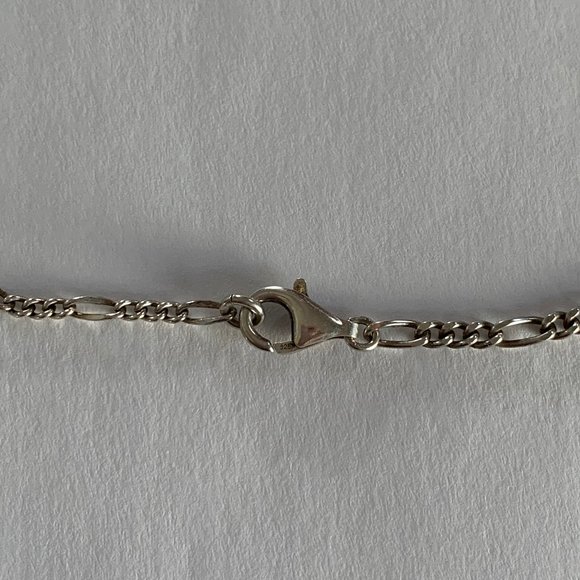 Reversible Silver and Turquoise Inlay Necklace with Fan Design Item #3870 - Picture 11 of 12